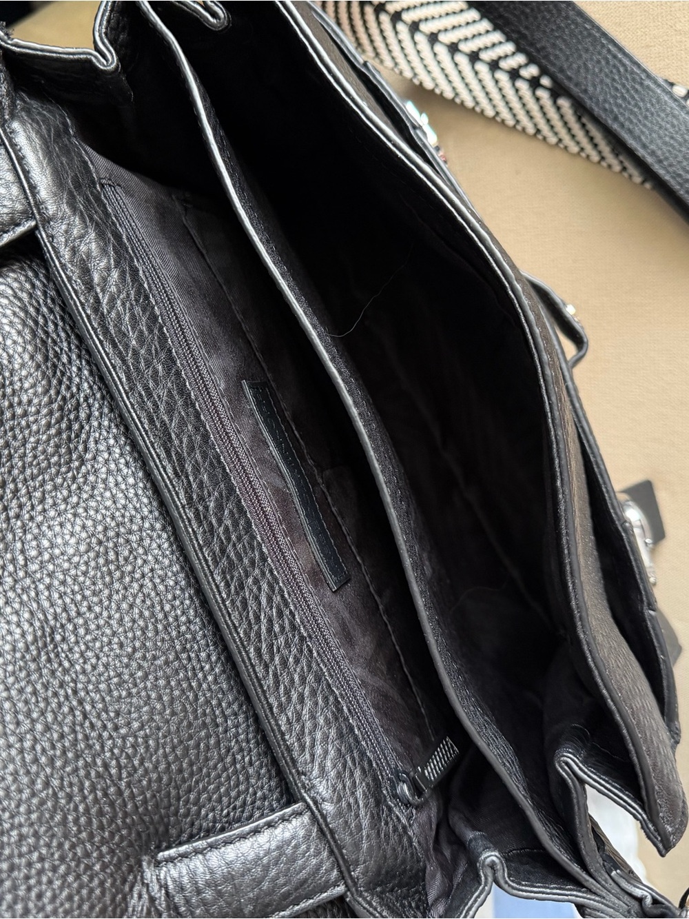 Rebecca Minkoff Pebbled Leather Biker Doctor Bag - Picture 7 of 10